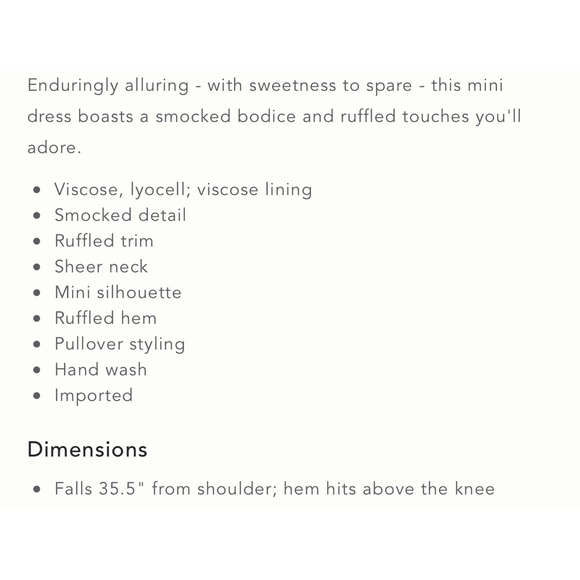 Anthropologie Dalia Smocked Mini Dress - SZ XL - NWT - Picture 12 of 12